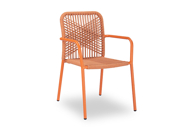 Handvävd aluminium Bistro Set(AV-T08)-1