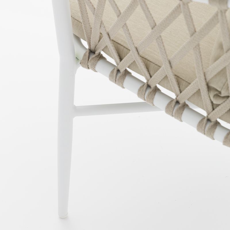 stolička s hliníkovým rámom