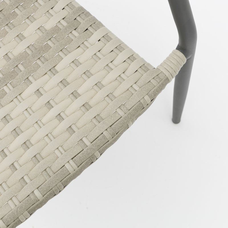 sedia in rattan con struttura in alluminio1