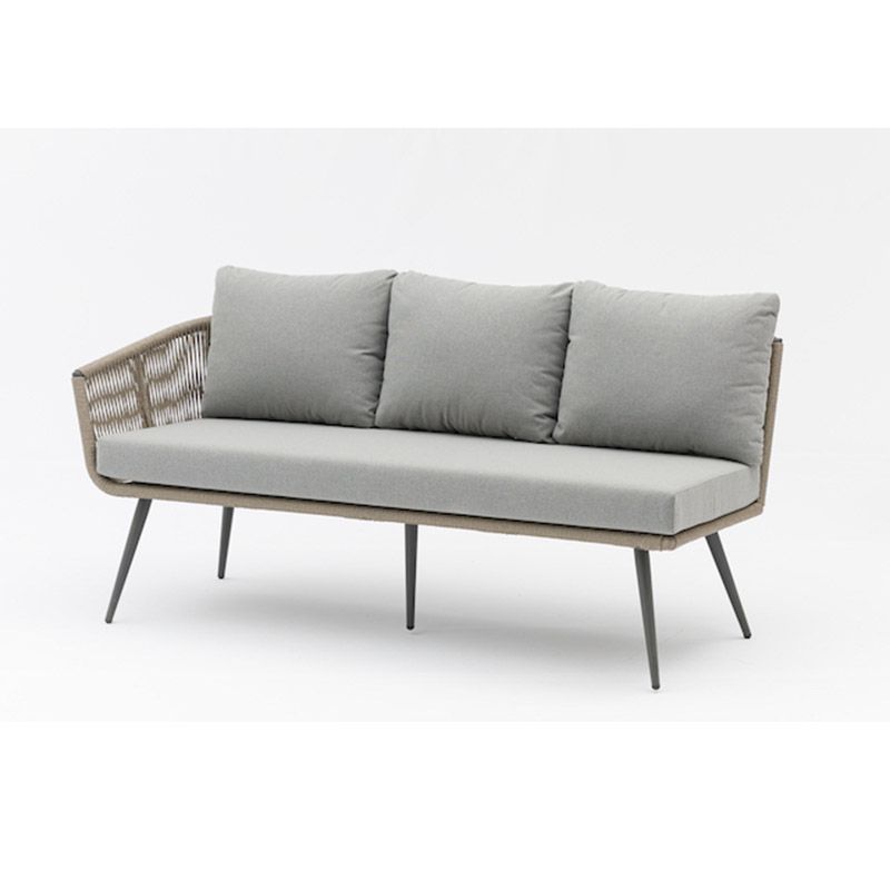 sofa set rattan weaving with aluminium